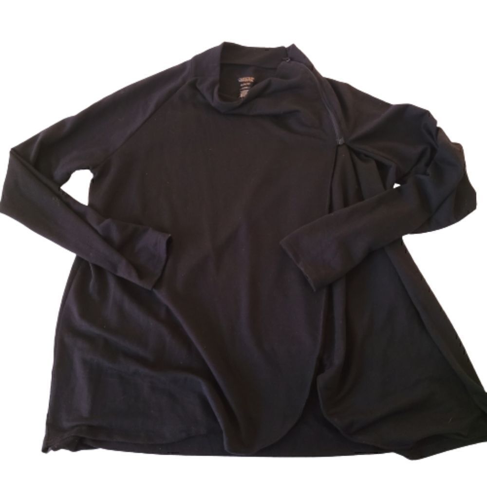 Copper Fit Womens Black Long Sleeve Top